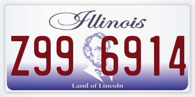 IL license plate Z996914