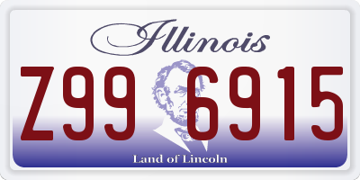 IL license plate Z996915