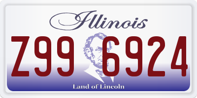 IL license plate Z996924