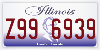 IL license plate Z996939