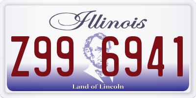 IL license plate Z996941