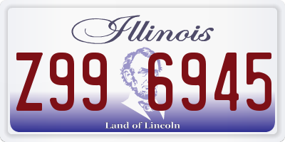 IL license plate Z996945