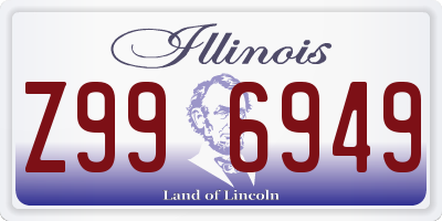 IL license plate Z996949