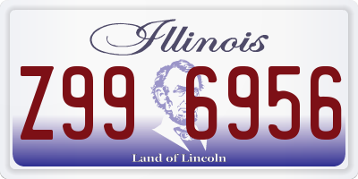 IL license plate Z996956