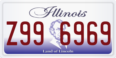 IL license plate Z996969