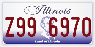 IL license plate Z996970