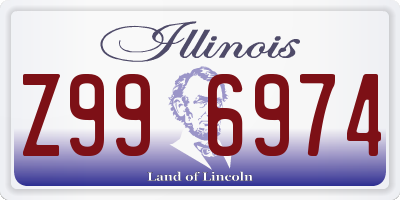 IL license plate Z996974