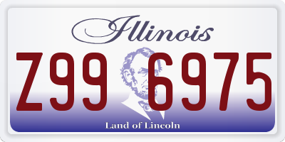 IL license plate Z996975