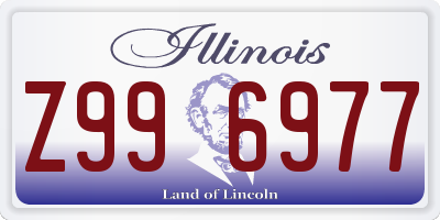 IL license plate Z996977