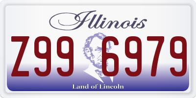 IL license plate Z996979