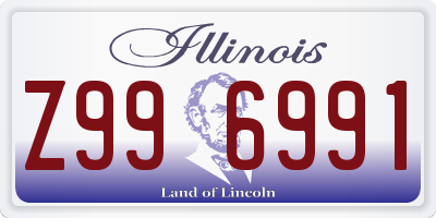 IL license plate Z996991