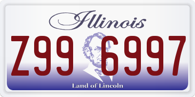 IL license plate Z996997