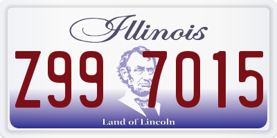 IL license plate Z997015