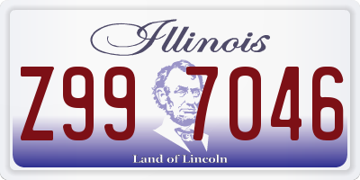 IL license plate Z997046