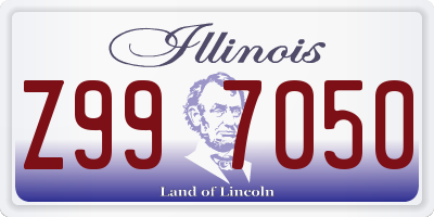 IL license plate Z997050