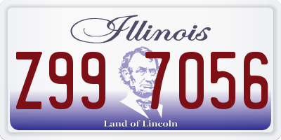 IL license plate Z997056