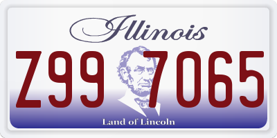 IL license plate Z997065