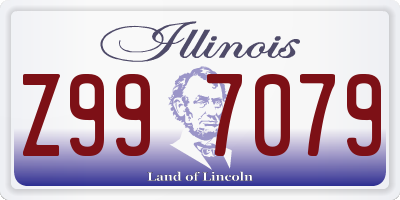 IL license plate Z997079