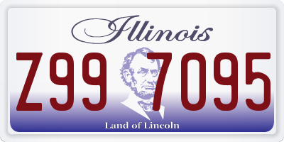 IL license plate Z997095