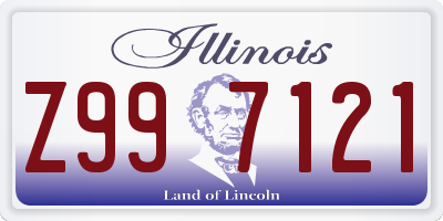 IL license plate Z997121