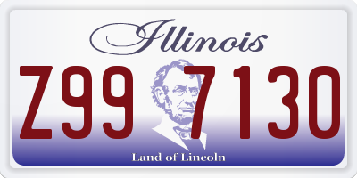 IL license plate Z997130