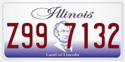 IL license plate Z997132