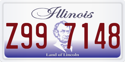 IL license plate Z997148