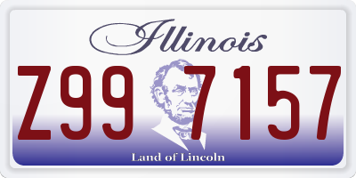 IL license plate Z997157