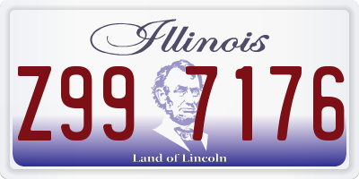 IL license plate Z997176