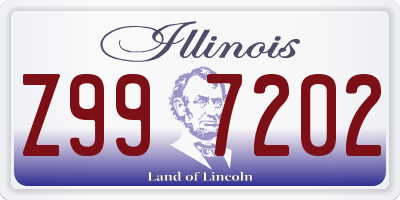 IL license plate Z997202