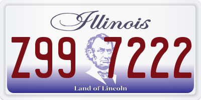 IL license plate Z997222