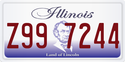 IL license plate Z997244