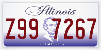 IL license plate Z997267