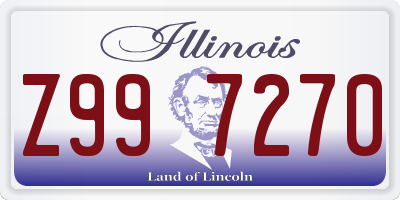 IL license plate Z997270