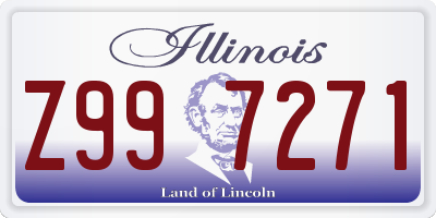 IL license plate Z997271