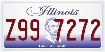 IL license plate Z997272