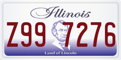 IL license plate Z997276