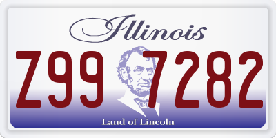 IL license plate Z997282