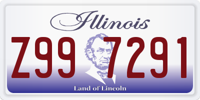 IL license plate Z997291