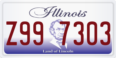 IL license plate Z997303