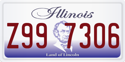 IL license plate Z997306