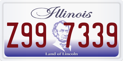 IL license plate Z997339