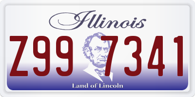 IL license plate Z997341