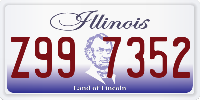 IL license plate Z997352