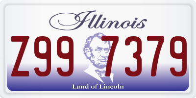 IL license plate Z997379