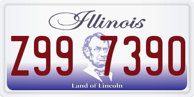 IL license plate Z997390