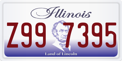 IL license plate Z997395