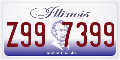 IL license plate Z997399