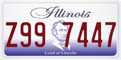 IL license plate Z997447