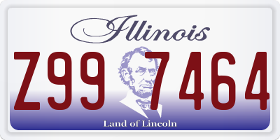 IL license plate Z997464